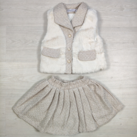 Paris Chic Tweed Set - beige