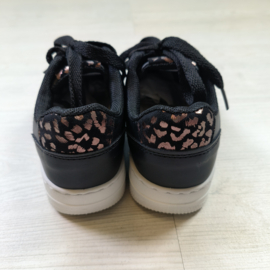 Touch of leopard sneakers - Zwart