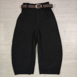 City Cord Balloon Pants - zwart