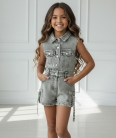 Ultimate denim jumpsuit - groen