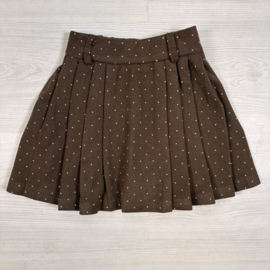 Some Glitter Pleated Skirt - bruin
