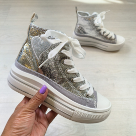 Love sneakers - Silver