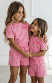 Soho heart summer set - donkerroze