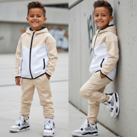 Sand luxe boys set - wit