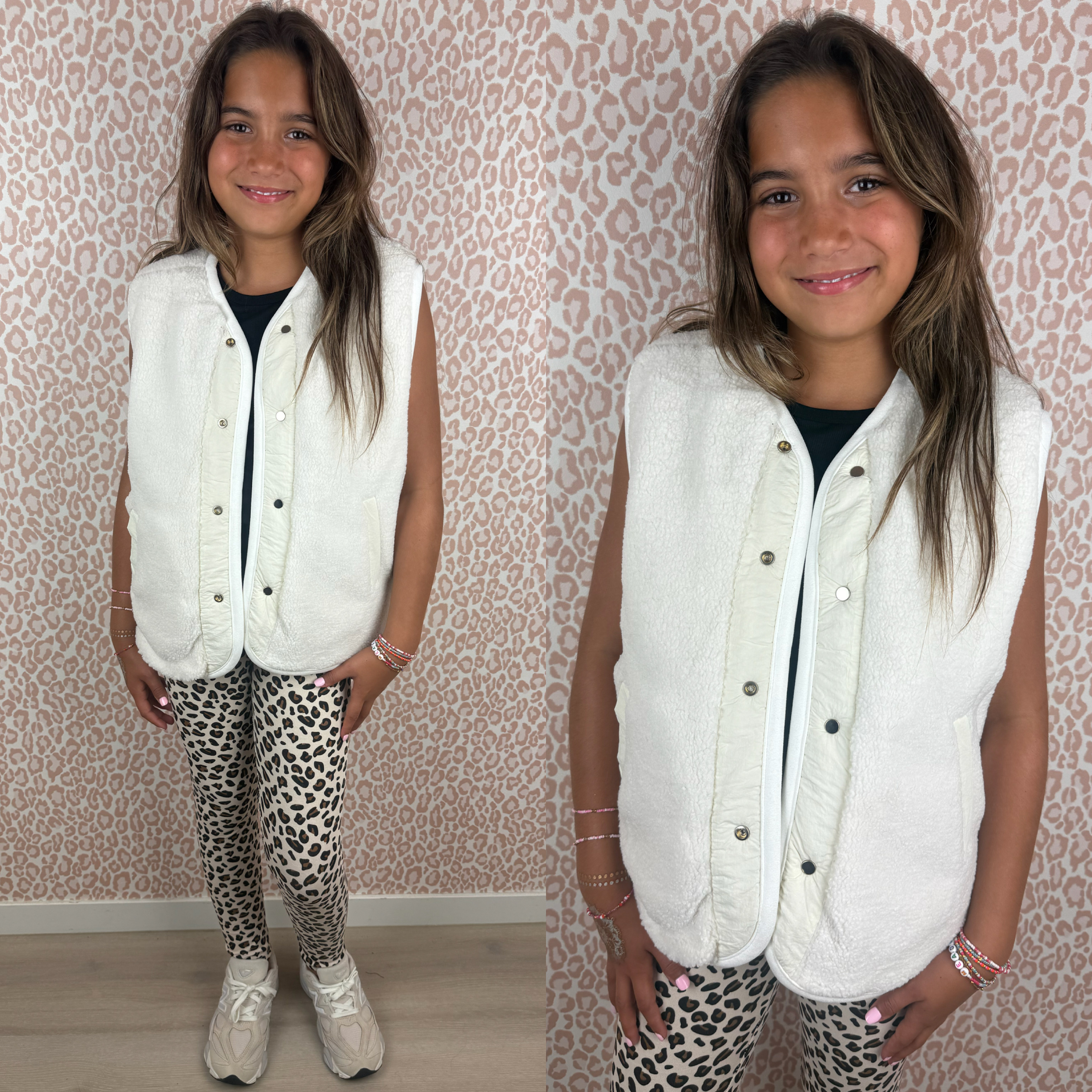 Reversible teddy gilet