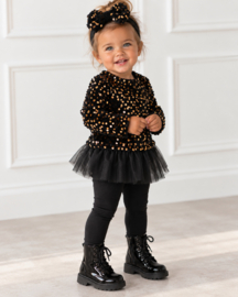 Sequin tutu set & headband - zwart (verzenddatum 9 okt)