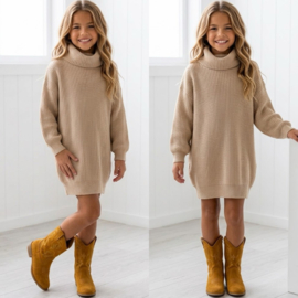Col dress - Beige