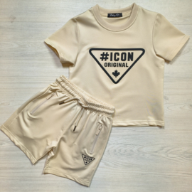 Icon triangle boys set - beige