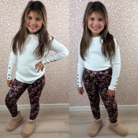 Rib & Buttons top - 3 colors