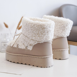 Teddy winter boots - beige (Verzenddatum 24 sep)