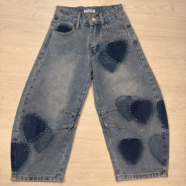Sparkling Heart Jeans - blauw