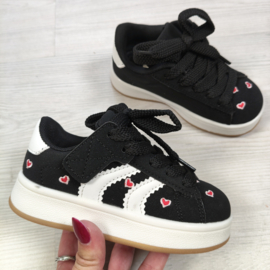 Sweet Hearts Sneakers - zwart