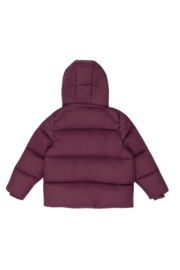 Winter puffer jacket - burgundy