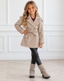 Golden Button Trenchcoat - beige