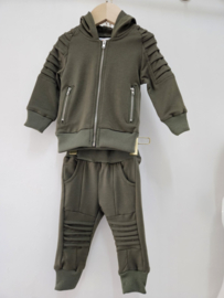 Little biker boy set - groen