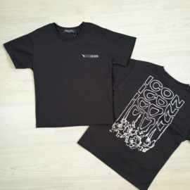 Icon melt tee - zwart