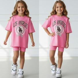 Los Angeles girls summer set – roze