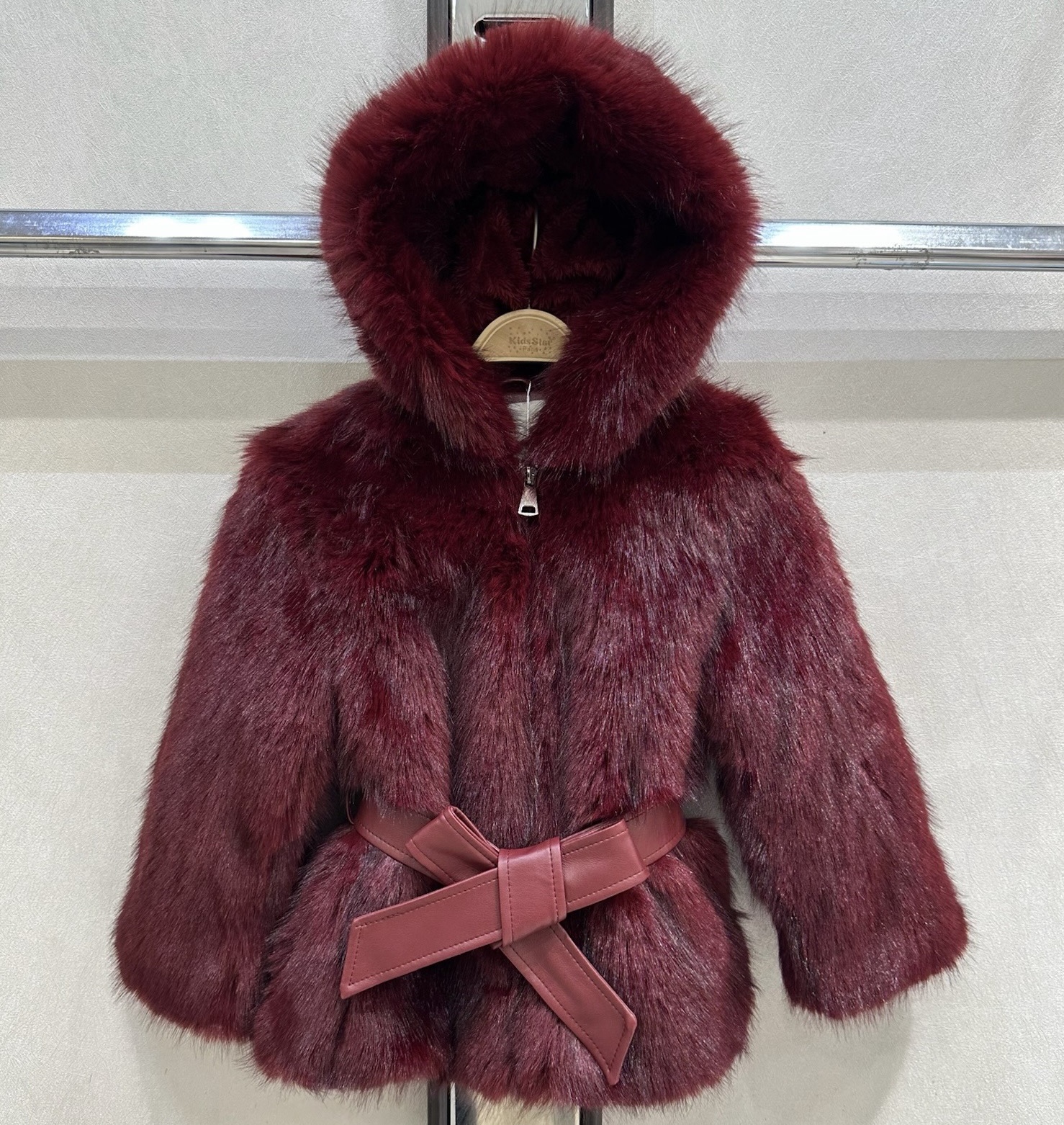 Diva & Fur jacket - Bordeaux (Verzenddatum 7 augustus)