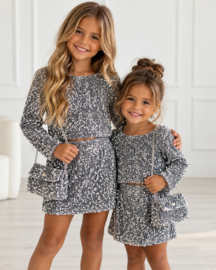 Glitter vibes set - zilver