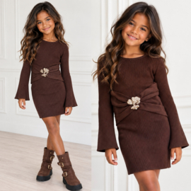 Chérie Bloom Dress - bruin
