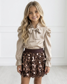 I love glitter skirt - bruin