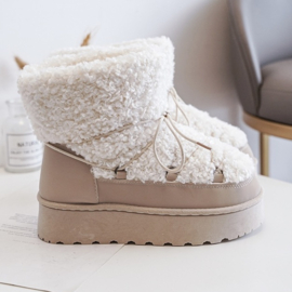 Teddy winter boots - beige (Verzenddatum 24 sep)