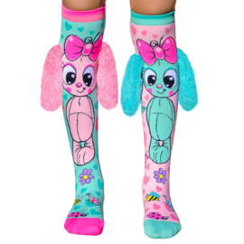 Bunny socks pink & blue 3 t/m 5 jaar