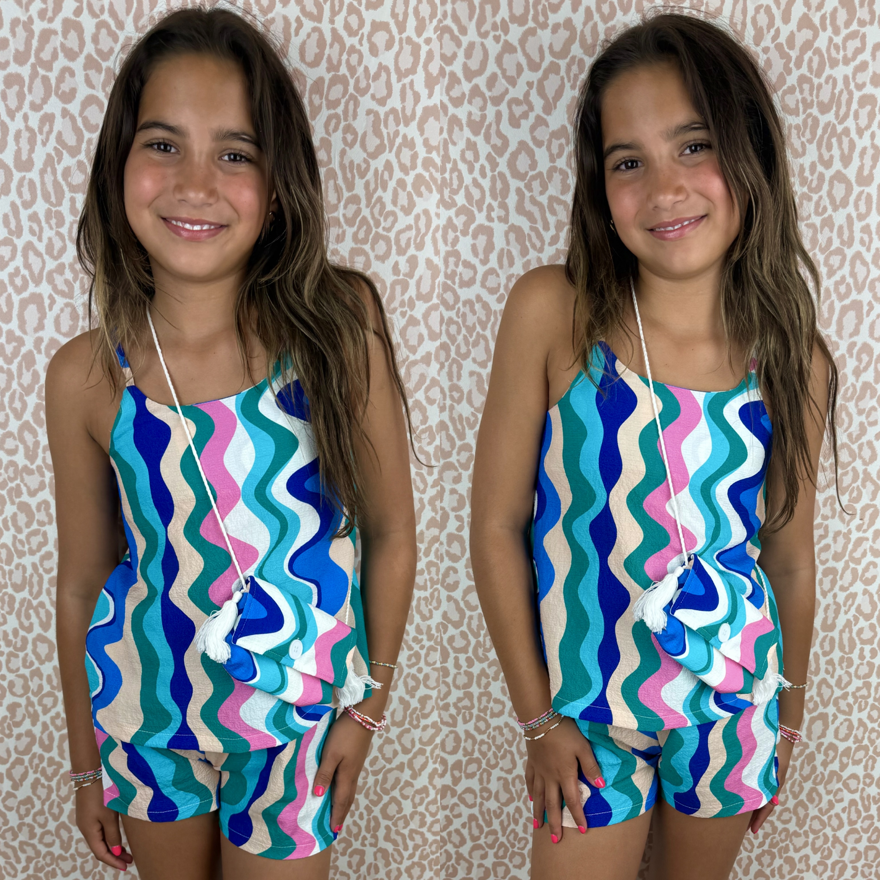 Wavey & bagged set - blauw