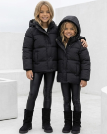 Winter puffer jacket - zwart