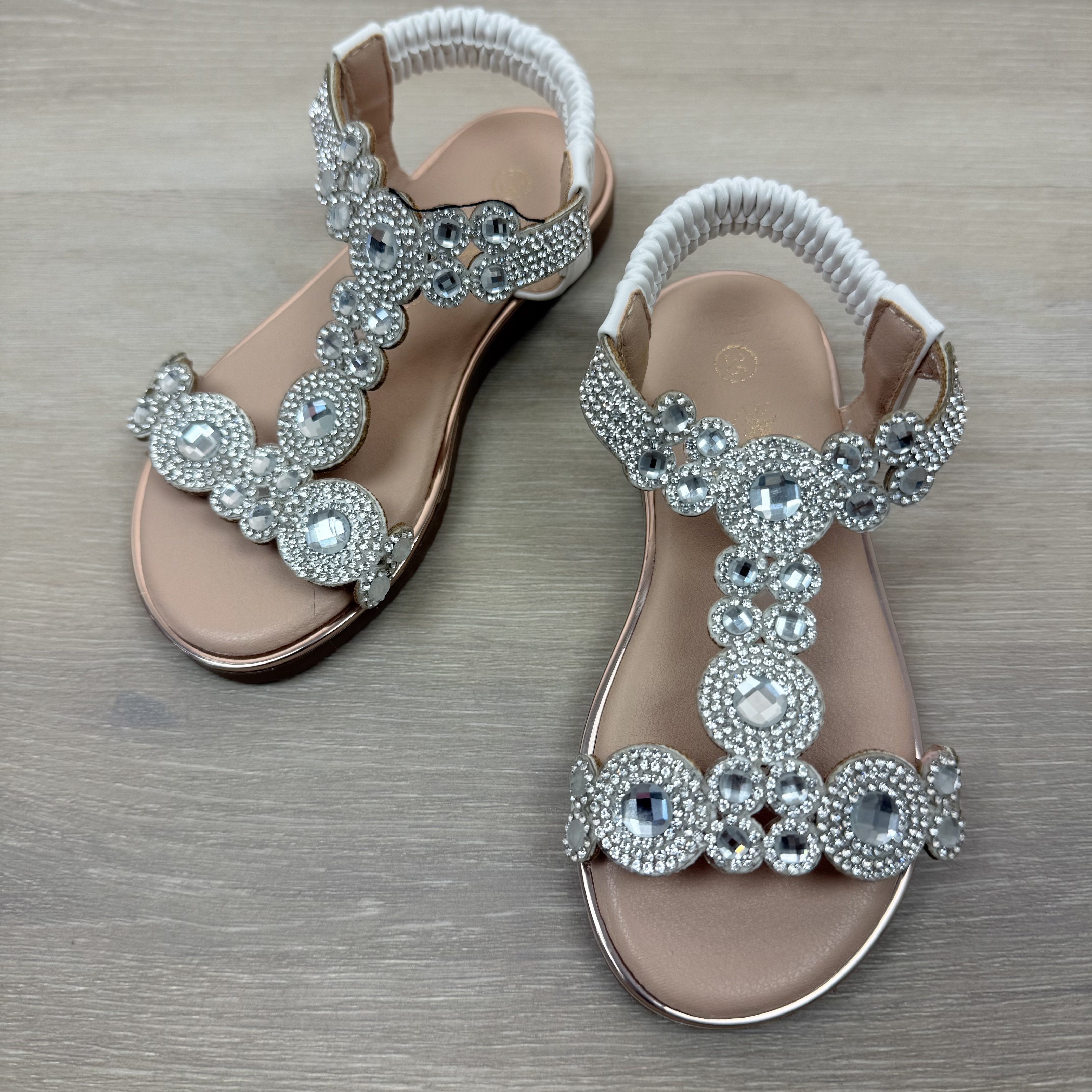 Diamond sandals - wit