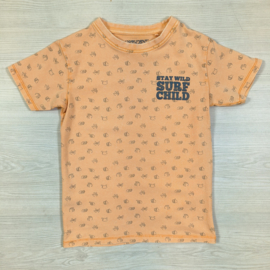 Stay wild surf child tee - Mock Orange