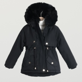 Mini winter parka - zwart