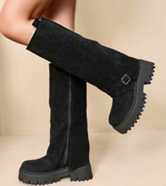 Buckle up boots - black
