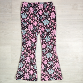 Retro Garden Velvet Flared - roze/blauw