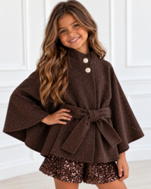 Shiny Poncho - bruin