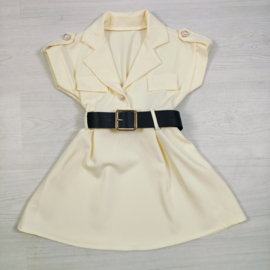 Yellow Sophisticated Mini Dress