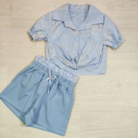 Ocean Breeze Short Set - blauw