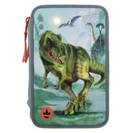 Dino World 3-vaks etui T-rex