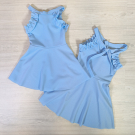 Bow back dress - Blue