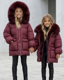 Urban winter coat - bordeaux