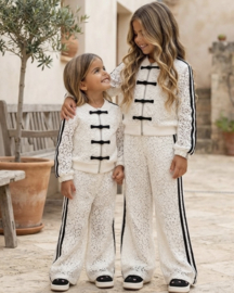 Your Lace Bow Tracksuit - wit