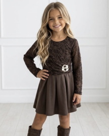 Lace Elegance Dress - bruin