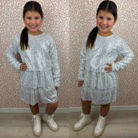 The holiday dress - silver