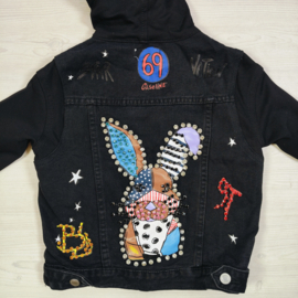 Your bunny denim jacket - zwart
