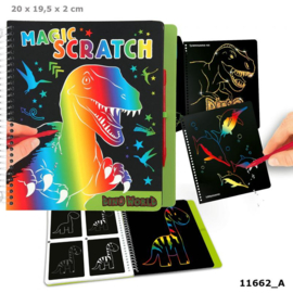 Dino World Magic Scratch boek green