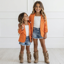 Stylish blazer - oranje