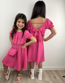 Bow & Bag dress - Pink