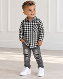 Baby boy check blouse