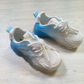Light up sneakers - wit/blauw