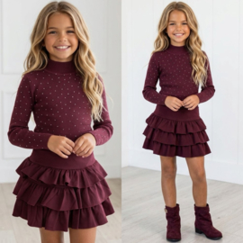 Diamond Basic Top - bordeaux